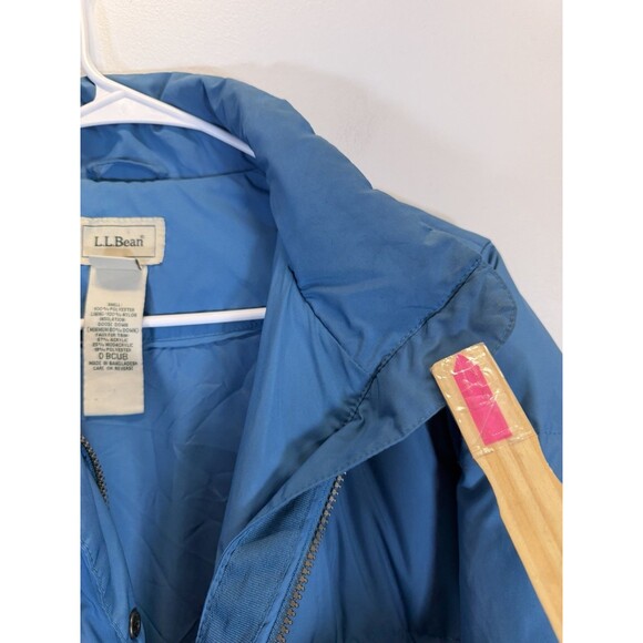LL BEAN WOMEN CLASSIC PURPLE GOOSE DOWN WINTER WARMER Puffer COAT PARKA Blue L - Picture 12 of 13